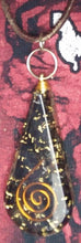 Load image into Gallery viewer, Necklace - Orgonite Resin Tear Drop - Crystals
