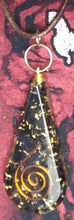Load image into Gallery viewer, Necklace - Orgonite Resin Tear Drop - Crystals